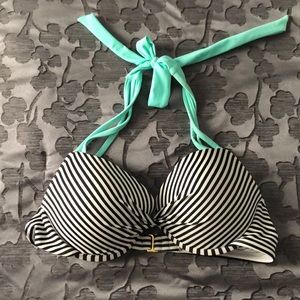 Striped Mint Green Bikini